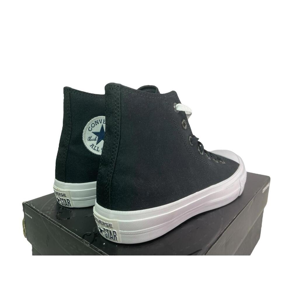 Size 6 Kids Converse Chuck 2 II Taylor All Star Black White Sneaker 250143C - Picture 5 of 6